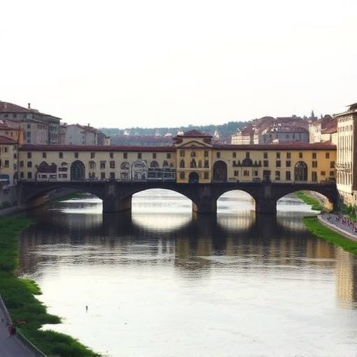 Il Ponte Vecchio sull'Arno a Firenze