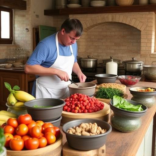Persone che partecipano a una lezione di cucina italiana in Toscana